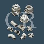 stainless steel valve fittings investment casting, lost wax casting process and machining
